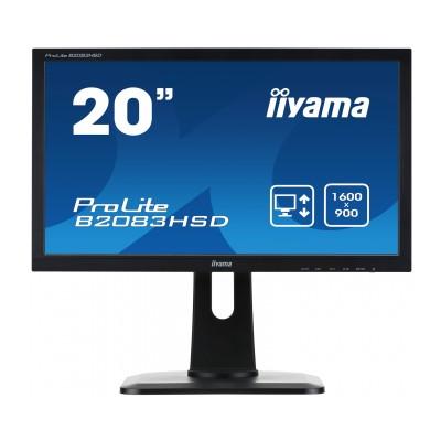 iiyama 20" ProLite B2083HSD-B1 Monitor Monitors. Part code: B2083HSD-B1.