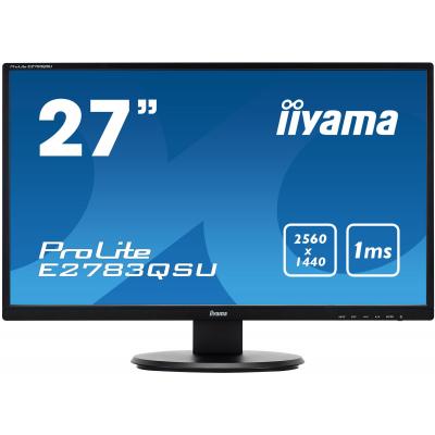 iiyama 27" ProLite E2783QSU-B1 Monitor Monitors. Part code: E2783QSU-B1.