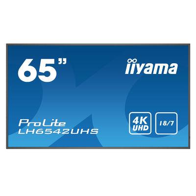 iiyama 65" ProLite LH6542UHS-B1 Commercial Display Commercial Displays. Part code: LH6542UHS-B1.