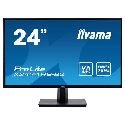 iiyama 24" ProLite X2474HS-B2 Monitor Monitors. Part code: X2474HS-B2.