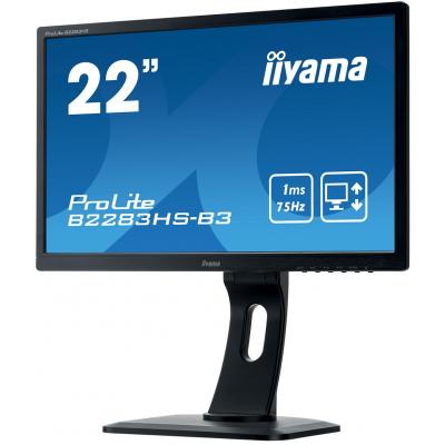 iiyama 22" ProLite B2283HS-B3 Monitor Monitors. Part code: B2283HS-B3.