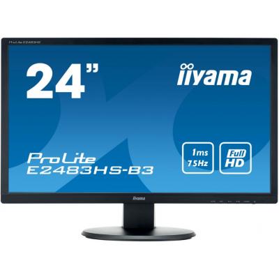 iiyama 24" ProLite E2483HS-B3 Monitor Monitors. Part code: E2483HS-B3.