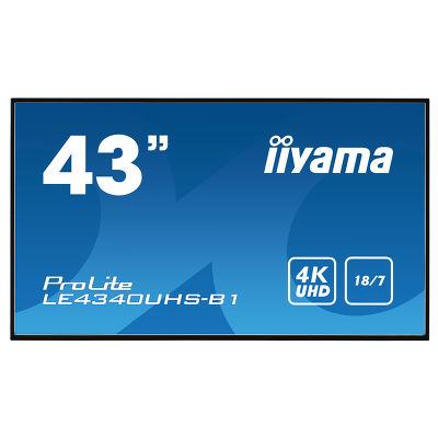 iiyama 43" ProLite LE4340UHS-B1 Display Commercial Displays. Part code: LE4340UHS-B1.