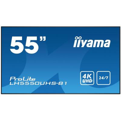 iiyama 55" ProLite LH5550UHS-B1 Display Commercial Displays. Part code: LH5550UHS-B1.