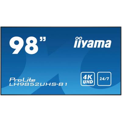 iiyama IIYLCD9852UHS + POLYX50UK Commercial Displays. Part code: LH9852UHS-B1.